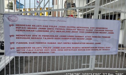 Dugaan “Kocok Ulang” Proyek PL Akhir 2025, AMUK Desak Kejati dan Polda Jambi Periksa BBS