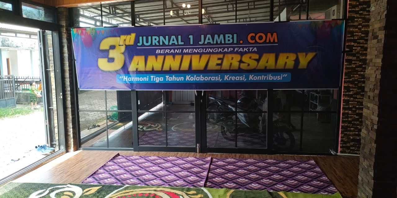 Jurnal1jambi.com Rayakan Anniversary ke-3, “Harmoni Tiga Tahun: Kolaborasi, Kreasi, Kontribusi”