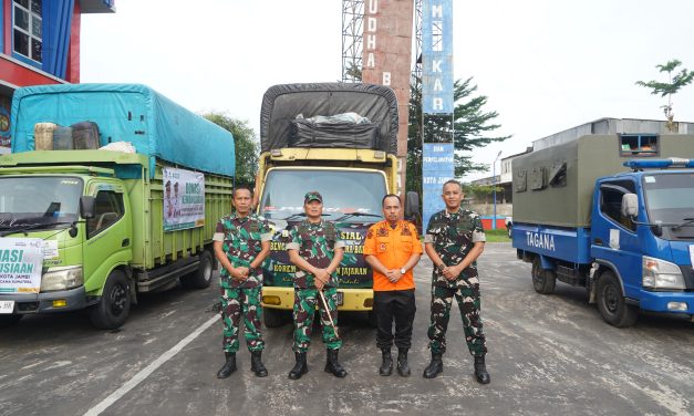 Danrem 042/Gapu Lepas Bantuan Sosial untuk Korban Bencana Sumatera Barat