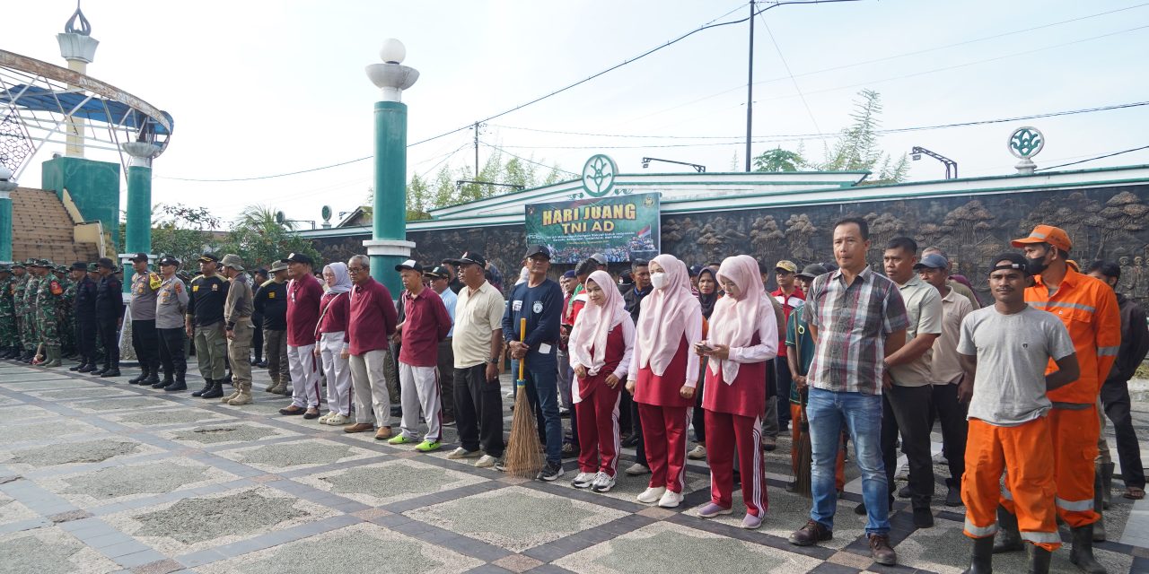 Korem 042/Gapu Gelar Karya Bakti Serentak Peringati Hari Juang TNI AD Ke-80 Di Kawasan Gentala Arasy