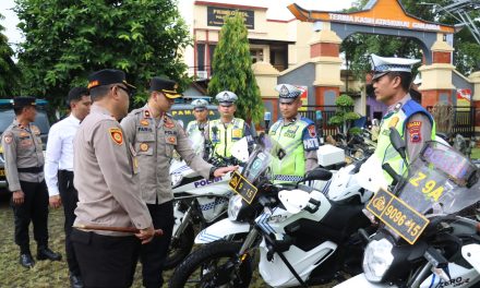 Polres Kebumen Cek Kesiapan Sarpras Jelang Operasi Lilin Candi 2025