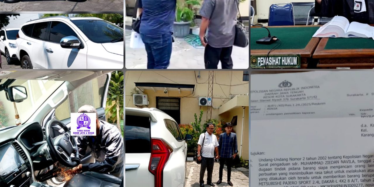 Bila Terbukti, Penjara Menanti Para Pelaku: Kasus Perampasan Pajero oleh Oknum DC di Surakarta Diselidiki Polisi