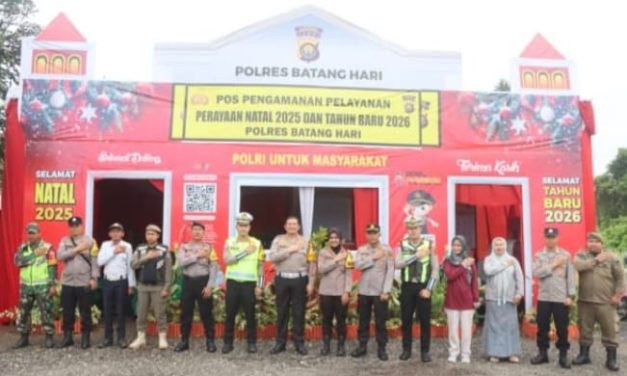 Dari Pos Ke Pos, Menjaga Nataru Tetap Aman Di Batanghari