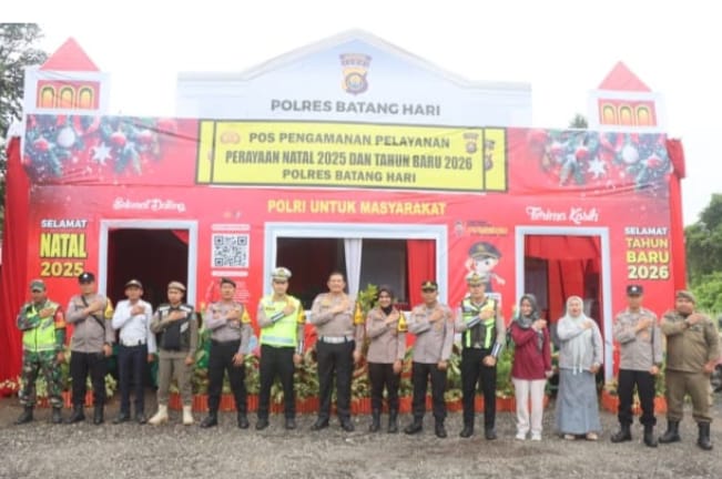 Dari Pos Ke Pos, Menjaga Nataru Tetap Aman Di Batanghari