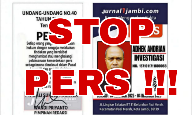 PENGUMUMAN STOP PERS