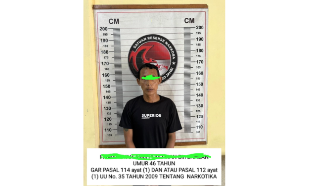Satresnarkoba Polres Muaro Jambi Tangkap Pelaku Penyalahgunaan Narkotika di Desa Pulau Kayu Aro