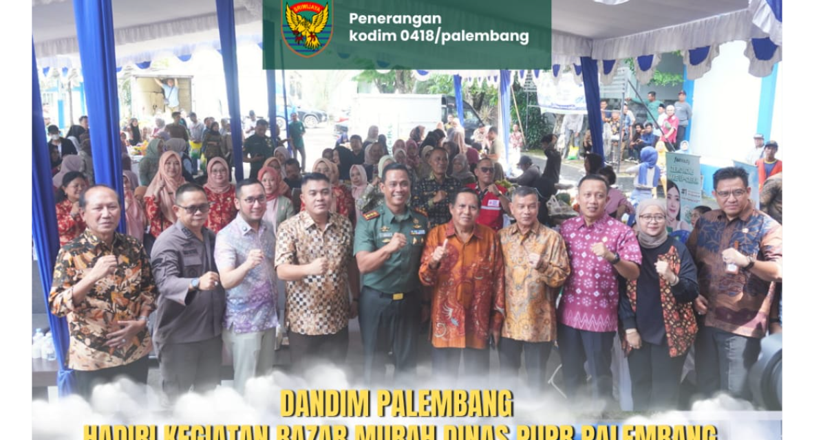 Dandim 0418/Palembang Hadiri Hari Bakti PU ke-80 di Kantor PUPR Kota Palembang