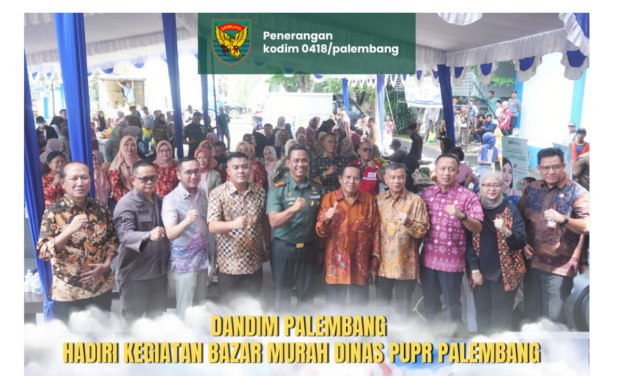 Dandim 0418/Palembang Hadiri Hari Bakti PU ke-80 di Kantor PUPR Kota Palembang