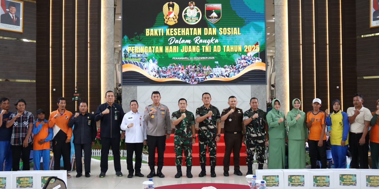 Kodam XIX/Tuanku Tambusai Gelar Bakti Kesehatan dan Sosial Peringati Hari Juang TNI AD 2025