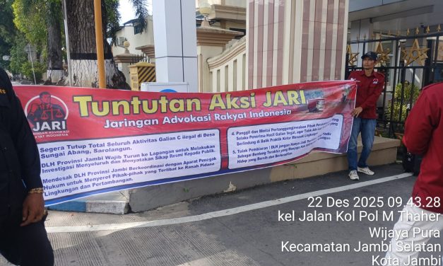JARI Desak Ketegasan Polda Jambi: Galian C Diduga Ilegal Dinilai Dibiarkan, Hukum Dipertanyakan