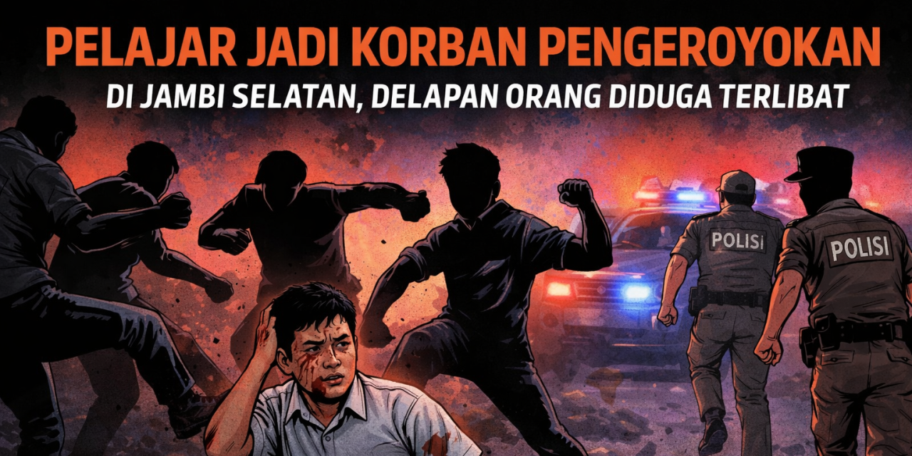 Pelajar Jadi Korban Pengeroyokan di Jambi Selatan, Delapan Orang Diduga Terlibat