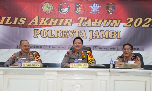 Rilis Akhir Tahun 2025, Polresta Jambi Klaim Kejahatan Terkendali dan Penanganan Kasus Meningkat