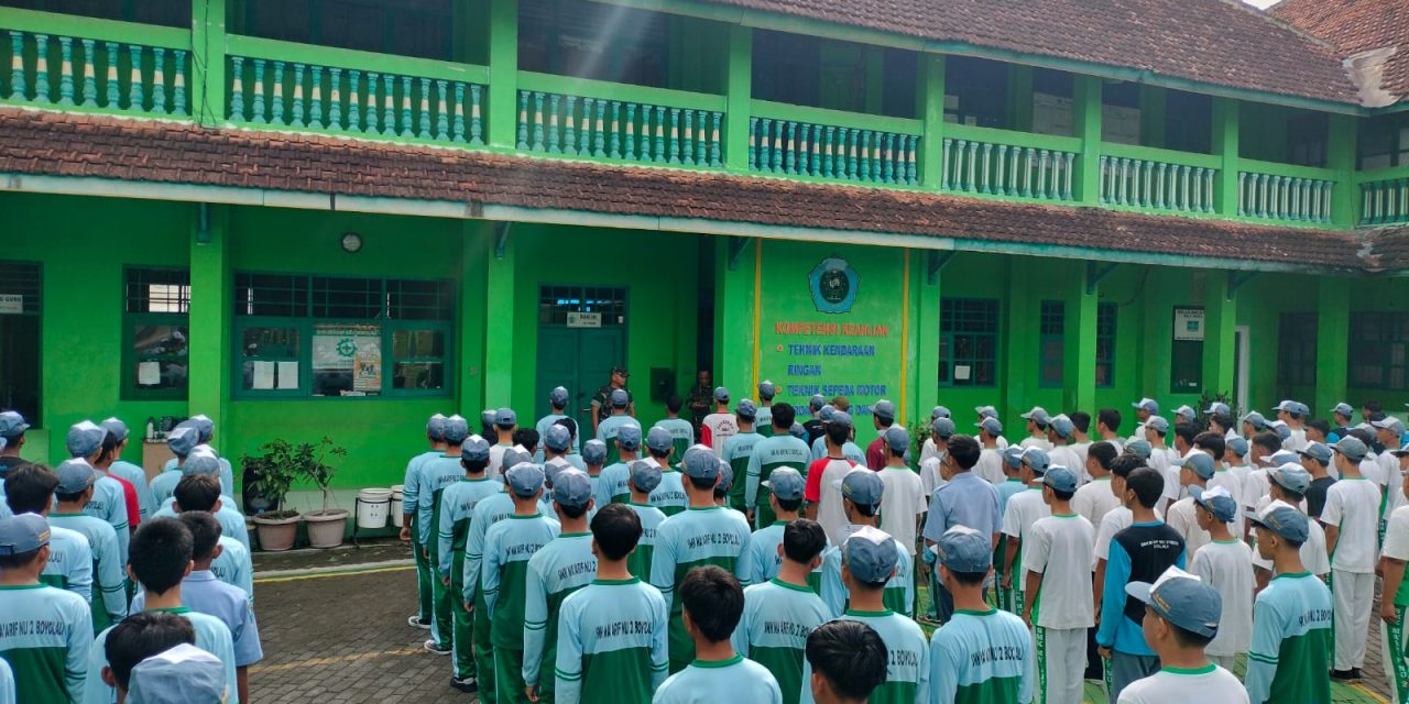 Gembleng Generasi Muda, Koramil 14/ Klego Tanamkan Disiplin dan Partriotisme di SMK Ma’arif NU Boyolali