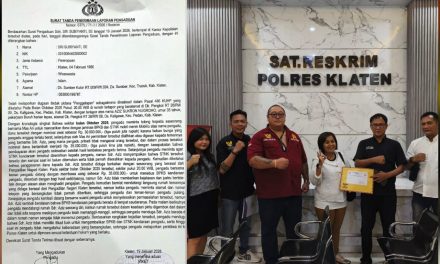 Advokat Donny Andretti Dampingi Korban Dugaan Penggelapan STNK Dan BPKB Di Polres Klaten