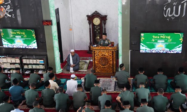 Teladani Akhlak Mulia Rasulullah Bentuk Karakter Prajurit, Kodam II/Sriwijaya Gelar Peringatan Isra’ Mi’raj 1447 H