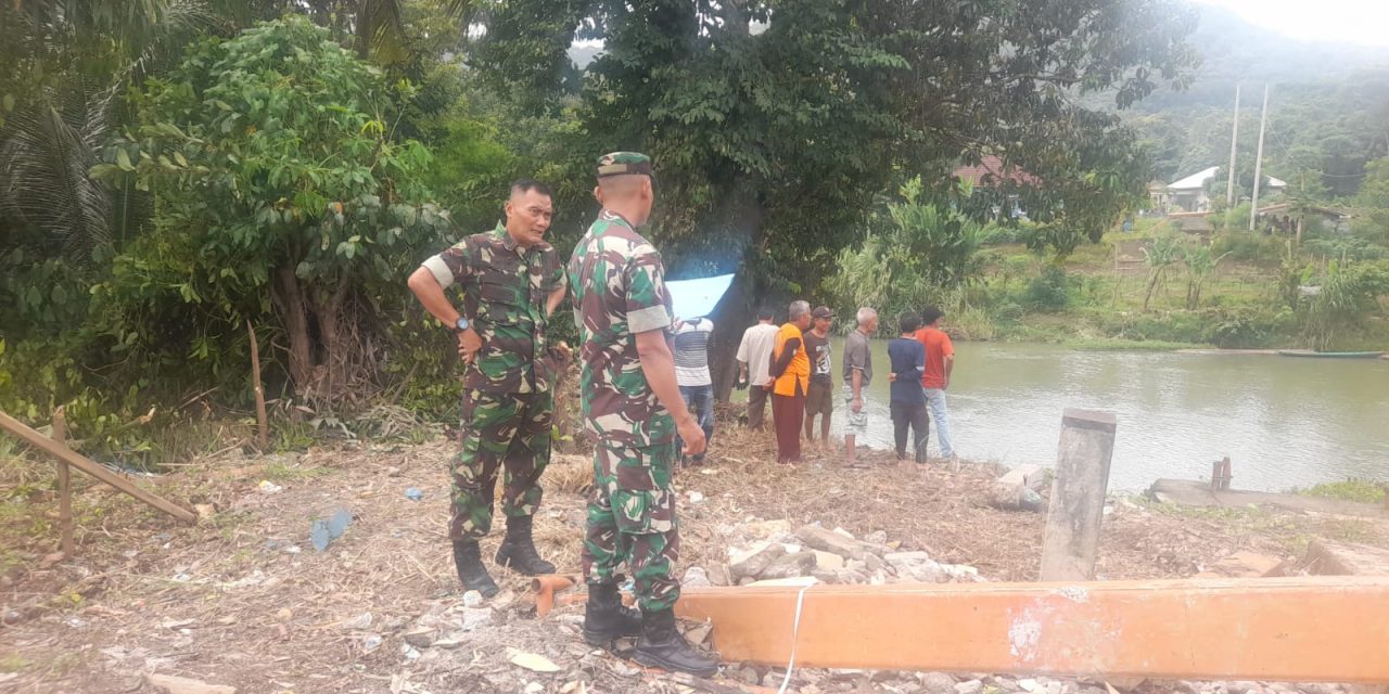 Atasi Warga yang terputus akses, Kodim 0403/OKU akan bangun Jembatan Gantung di Desa Pusar