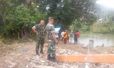 Atasi Warga yang terputus akses, Kodim 0403/OKU akan bangun Jembatan Gantung di Desa Pusar