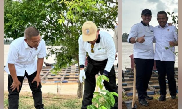 Kapolres Muaro Jambi Hadiri Penanaman Pohon Serentak Peringati Hut Provinsi Jambi Ke-69