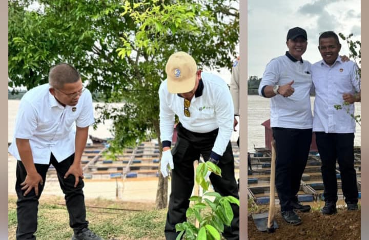 Kapolres Muaro Jambi Hadiri Penanaman Pohon Serentak Peringati Hut Provinsi Jambi Ke-69