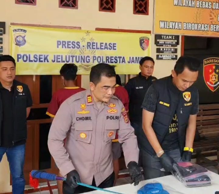 Unit Reskrim Polsek Jelutung Ungkap Kasus Pembacokan Di Parkiran Kafe, Dua Pemuda Diamankan
