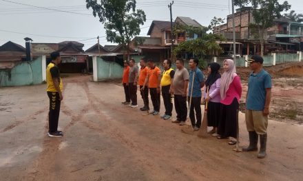 Polsek Bahar Selatan Gelar Kurve Kebersihan Nasional di Pasar Kalangan Tanjung Sari