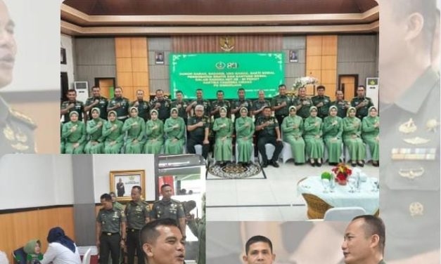 Kasdim 0418 Palembang Hadiri Donor Darah Dan Baksos HUT Ke-80 Persit KCK PD II Sriwijaya