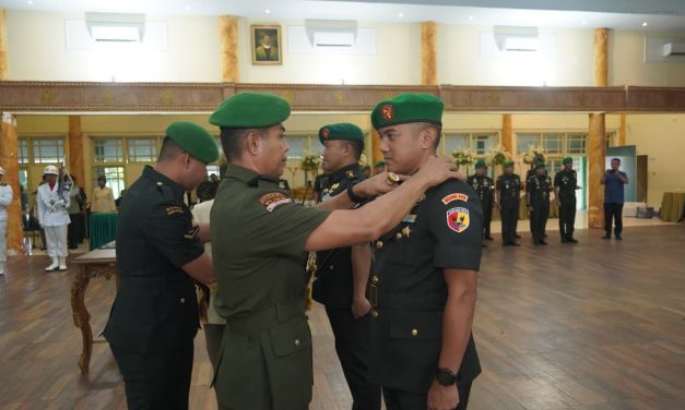Danrem 042/Gapu Pimpin Sertijab Dandim 0416/Bute, Tekankan Perkuat Kemanunggalan TNI Dengan Rakyat