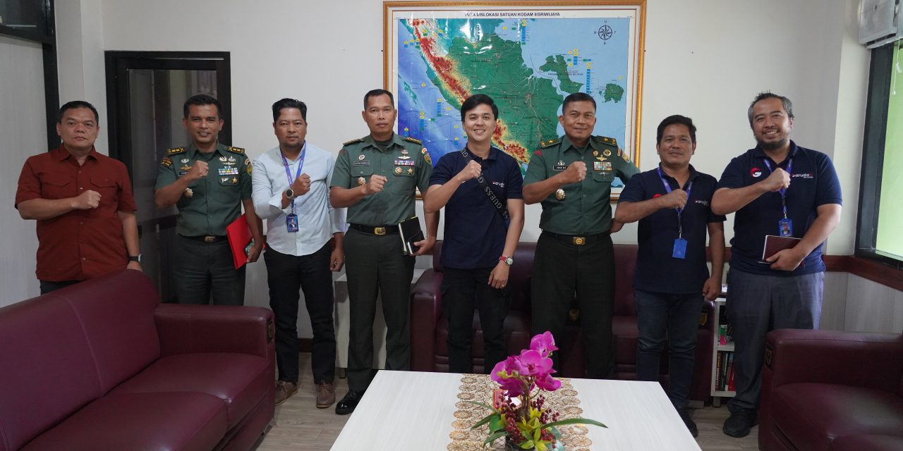 Perkuat Sinergi Publikasi Media, Kasdam II/Sriwijaya Terima Audiensi Garuda TV