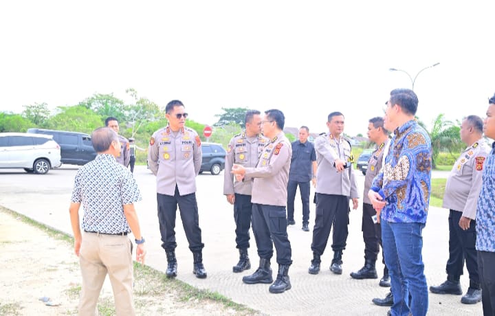 Kapolda Jambi Tinjau Lokasi Rencana Pembangunan Gerai Samsat Polres Muaro Jambi