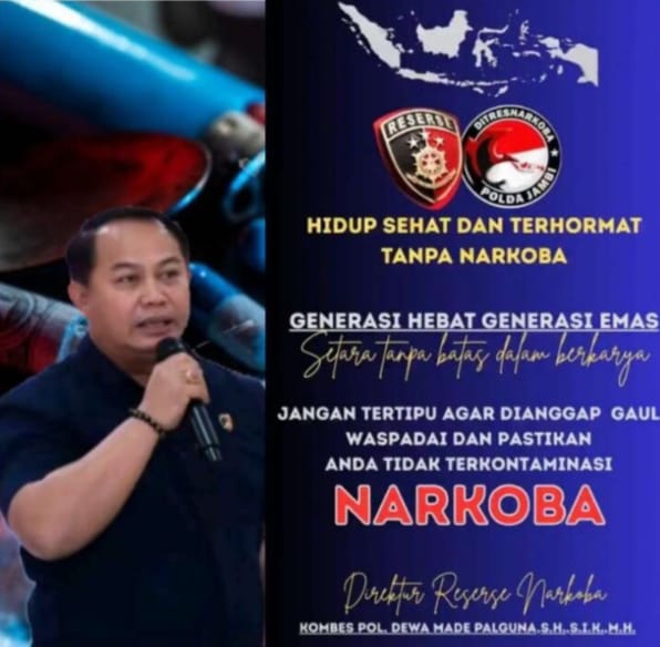 Dirresnarkoba Polda Jambi Gencarkan Imbauan Anti Narkoba Jelang Ramadhan