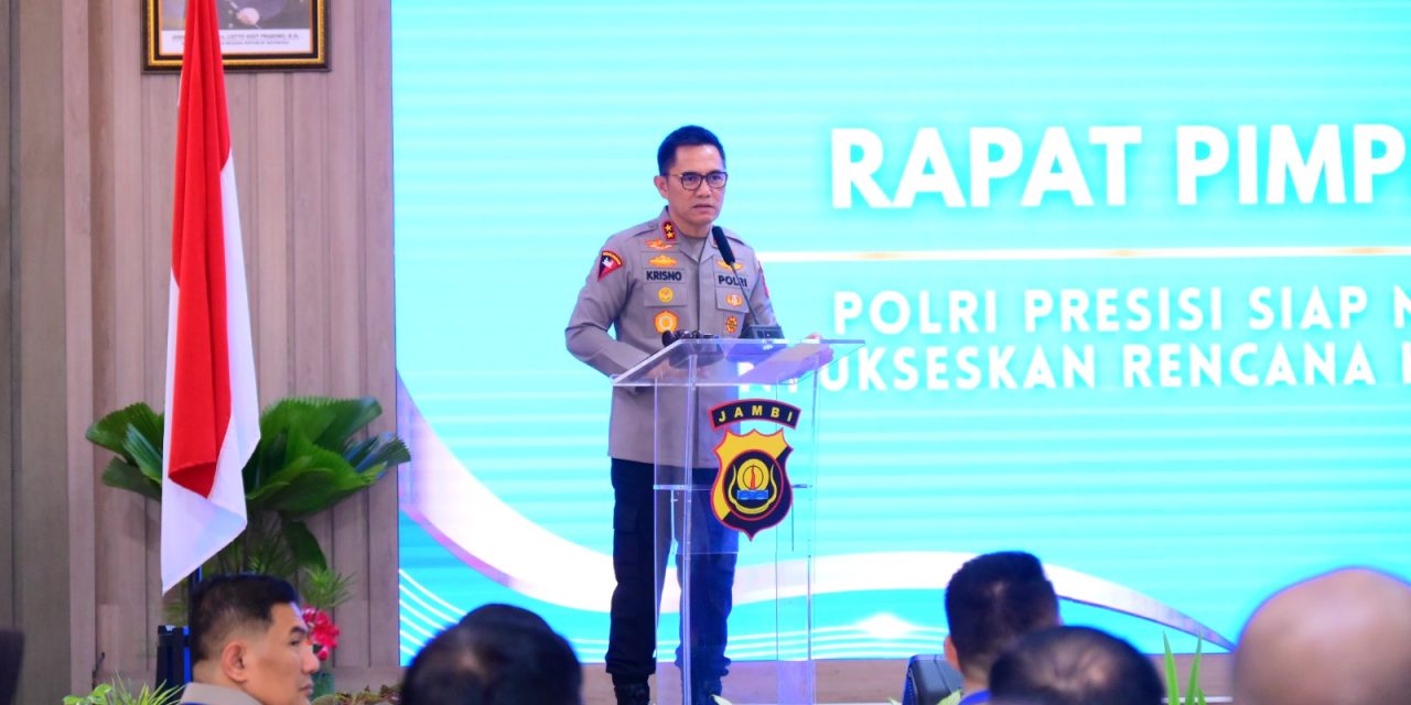 Rapim Polda Jambi 2026 Perkuat Sinergi Dan Profesionalisme Dukung Program Kerja Pemerintah Daerah