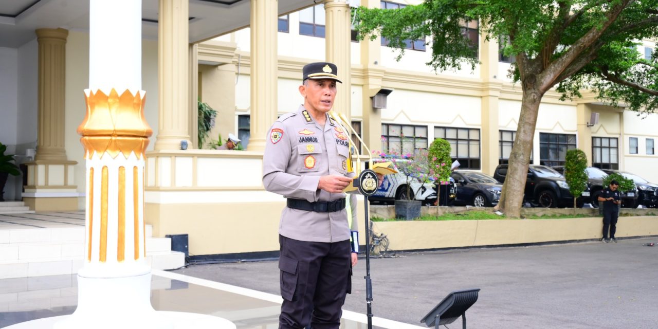 Irwasda Polda Jambi Pimpin Apel Gelar Pasukan Operasi Keselamatan 2026
