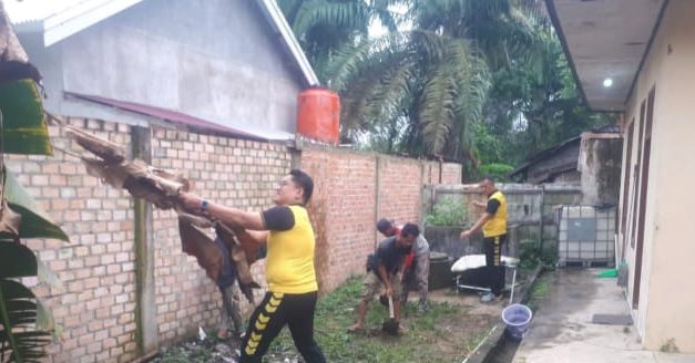 Polsek Mestong gelar kurve kebersihan mako dukung gerakan nasional