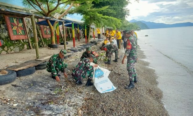 Kurve Serentak Gerakan Indonesia Asri, Kodam II/Sriwijaya Perkuat Sinergitas Jaga Kebersihan Lingkungan