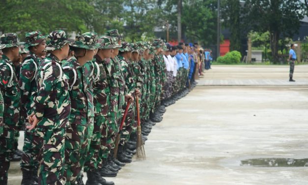Aksi Skala Besar TNI, Polri Dan Pemprov Sultra Wujudkan Lingkungan Asri Di Kendari