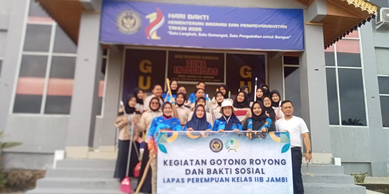 Jelang Ramadhan 1447 H, Lapas Perempuan Kelas IIB Jambi Gotong Royong dan Bakti Sosial di Bukit Baling