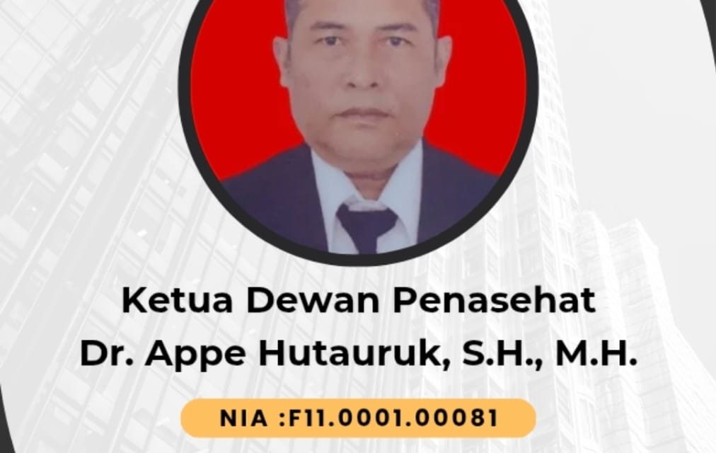 KTA FERADI WPI Terbit, Dr. Appe Hutauruk Resmi Dapat Bersidang di Seluruh Pengadilan Indonesia