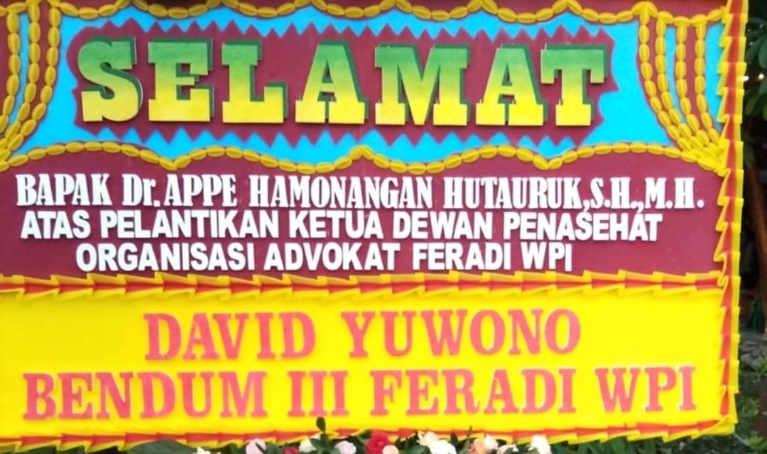 Dr. Appe Hutauruk Resmi Pimpin Dewan Penasehat DPP FERADI WPI, Energi Reformasi Menguat dari Jalur Intelektual