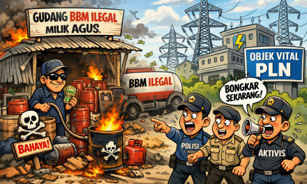 Gudang BBM Ilegal Diduga Berdiri di Dekat Objek Vital PLN, Aktivis Mendesak Aparat Bertindak