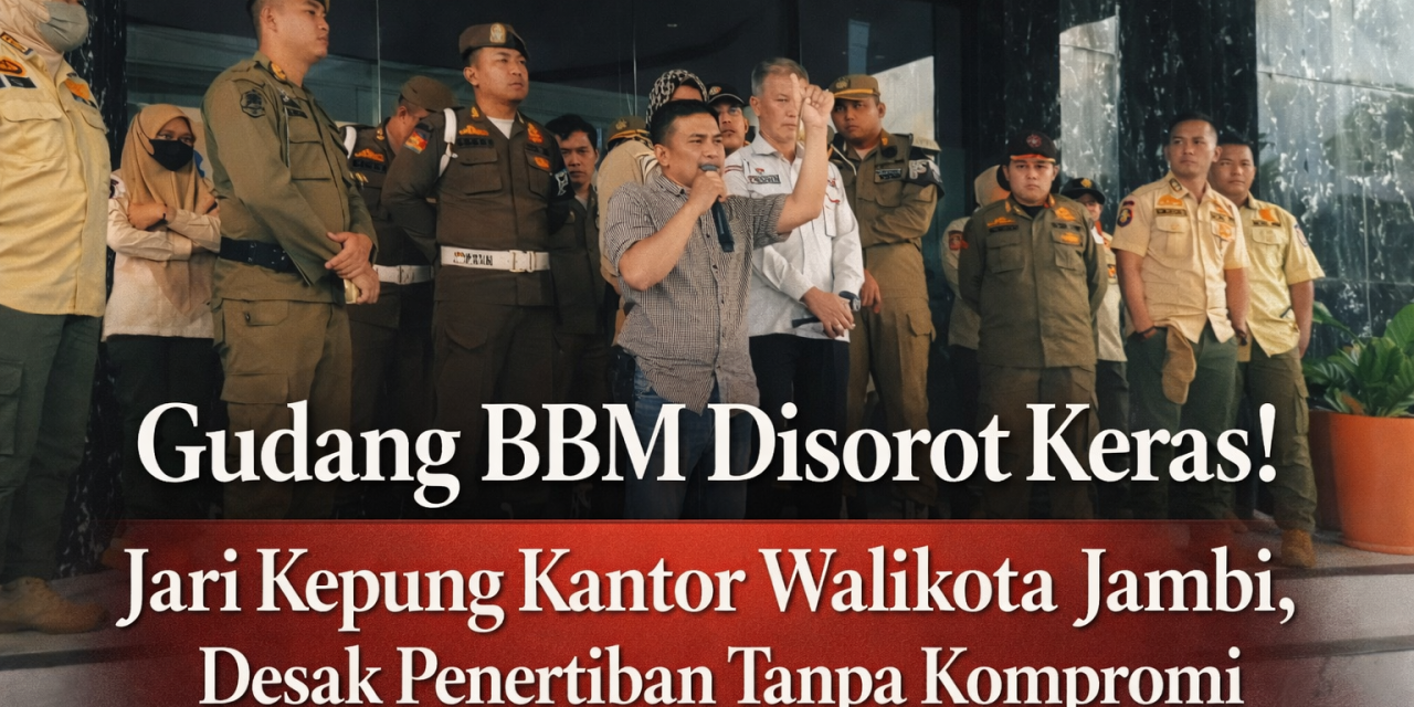 Gudang BBM Disorot Keras! Jari Kepung Kantor Walikota Jambi, Desak Penertiban Tanpa Kompromi