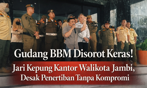 Gudang BBM Disorot Keras! Jari Kepung Kantor Walikota Jambi, Desak Penertiban Tanpa Kompromi