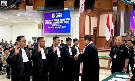 FERADI WPI Gratiskan Biaya Sejumlah Peserta Sumpah Advokat Maret 2026 Di Pengadilan Tinggi Semarang