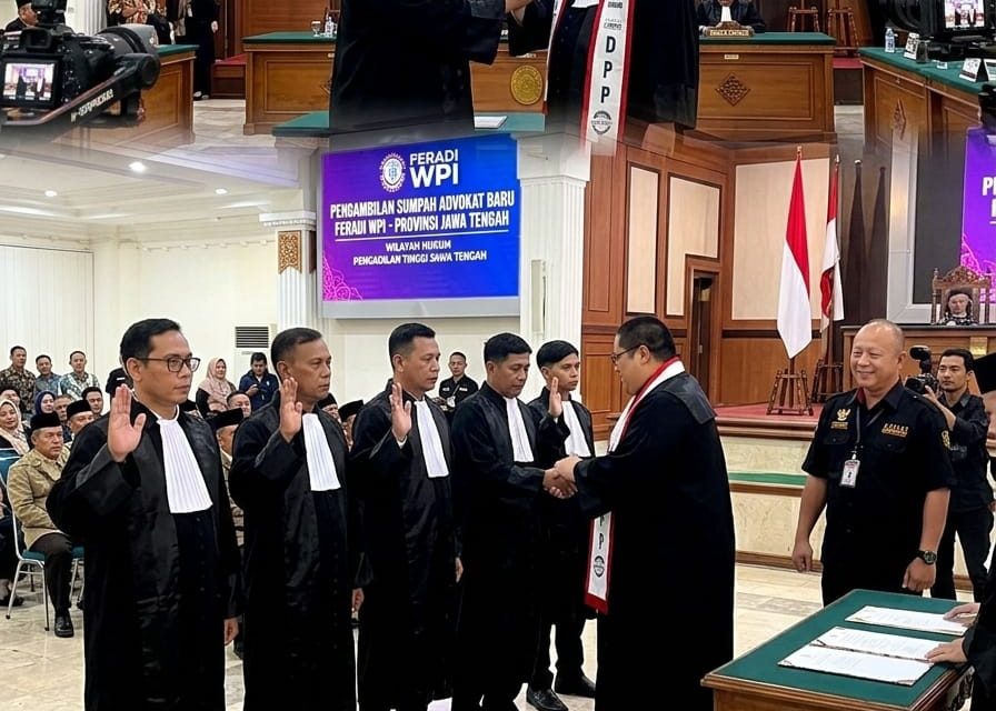 FERADI WPI Gratiskan Biaya Sejumlah Peserta Sumpah Advokat Maret 2026 Di Pengadilan Tinggi Semarang