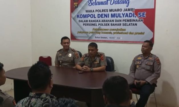 Wakapolres Muaro Jambi Pimpin Pra Audit Tahap I Aspek Perencanaan Di Polsek Bahar Selatan