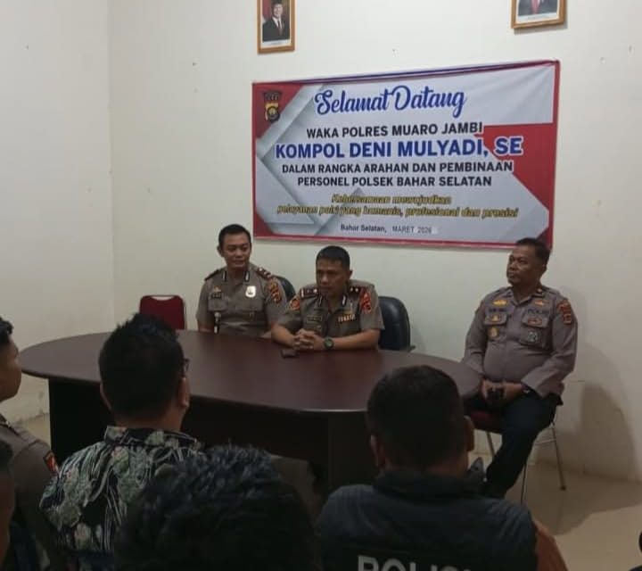 Wakapolres Muaro Jambi Pimpin Pra Audit Tahap I Aspek Perencanaan Di Polsek Bahar Selatan