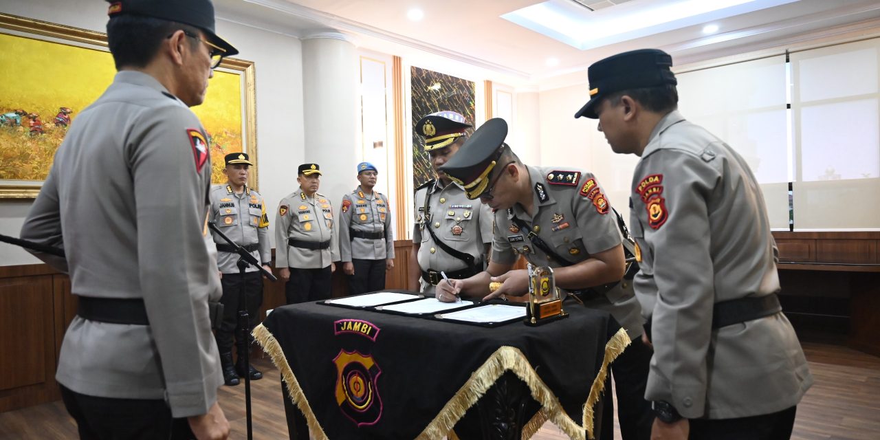 Kapolda Jambi Pimpin Sertijab Kapolres Bungo, AKBP Zamri Elfino Resmi Jabat Kapolres