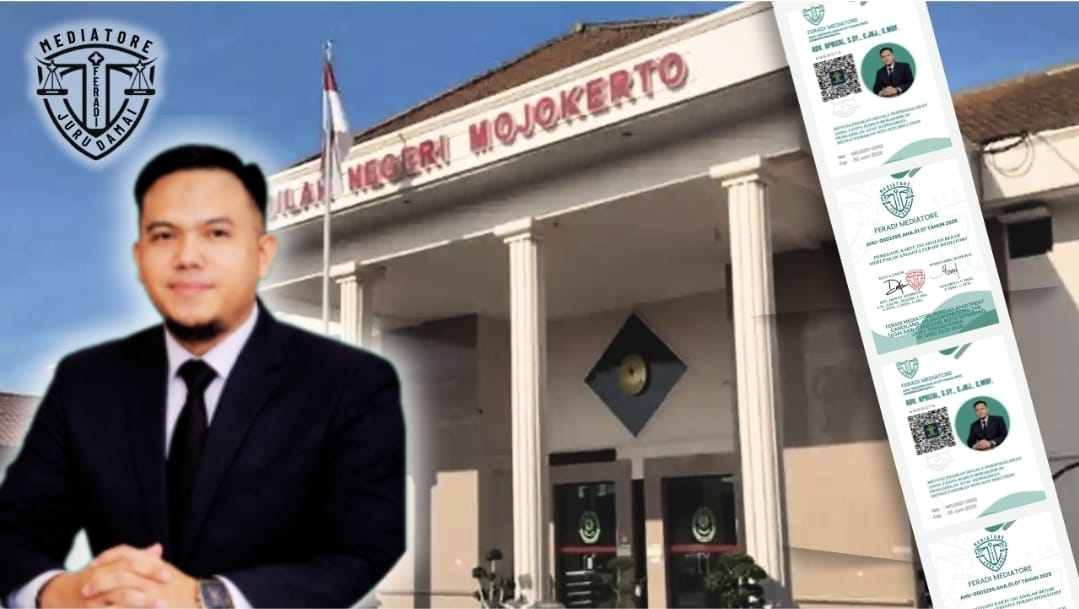 FERADI MEDIATORE Kembali Catat Prestasi, Aprizal Resmi Masuk Daftar Mediator Non Hakim PN Mojokerto
