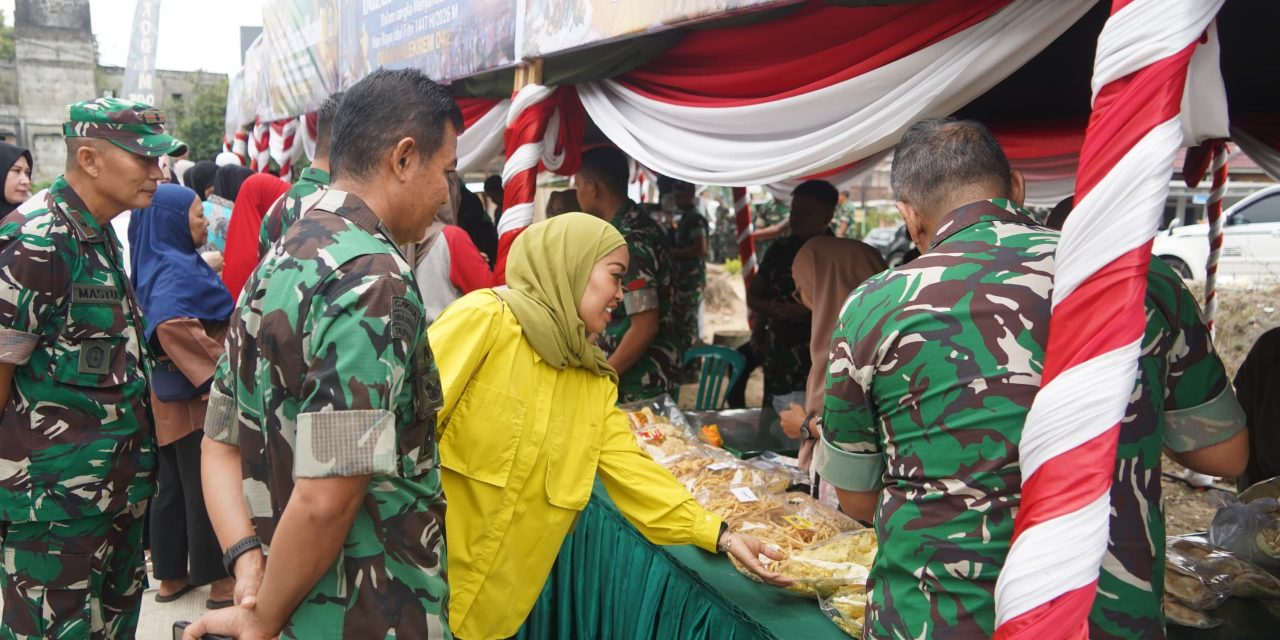 Korem 042/Gapu Gelar Bazar Ramadhan TNI 2026, Warga Jambi Timur Antusias Berburu Sembako Murah