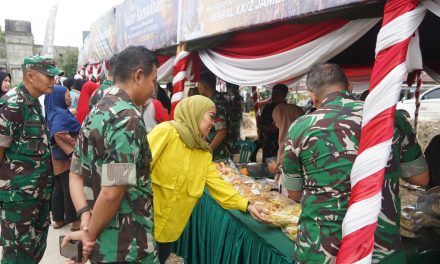 Korem 042/Gapu Gelar Bazar Ramadhan TNI 2026, Warga Jambi Timur Antusias Berburu Sembako Murah
