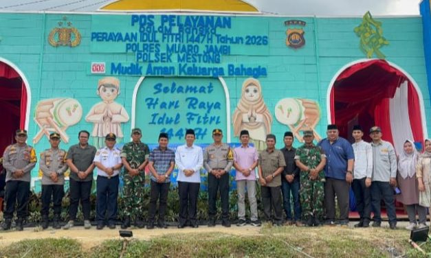 Kapolres Muaro Jambi Bersama Forkopimda Tinjau Posyan Exit Tol Sebapo, Pastikan Kesiapan Pengamanan Mudik